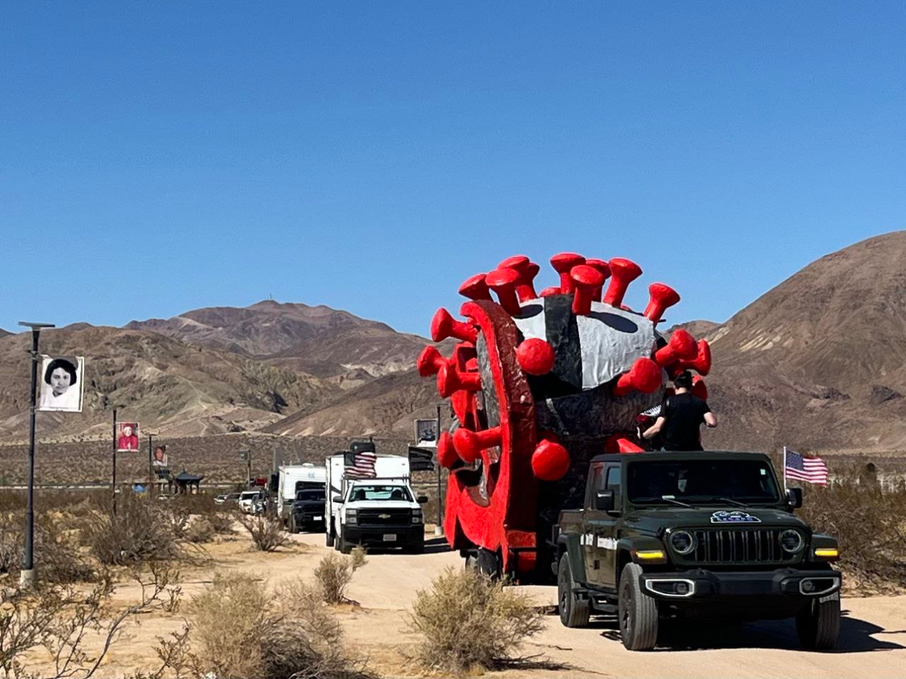 美西-美东反共车队大游行